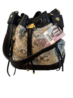 NWTGS Aimee Kestenberg Leather Bucket Bag  $298